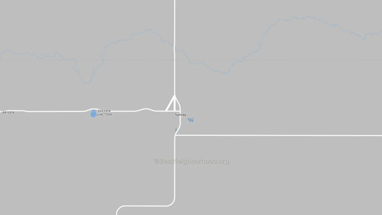Transit Grade map of Sunray, TX