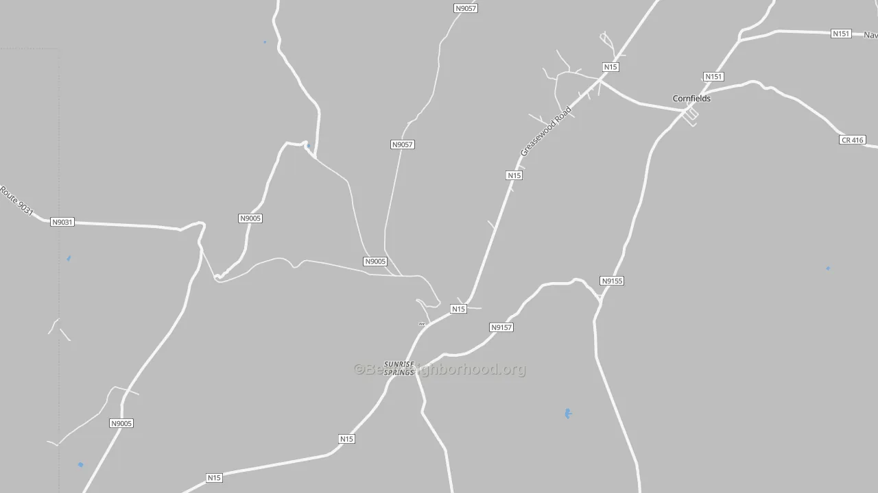 Transit Grade map of Sunrise Springs, AZ