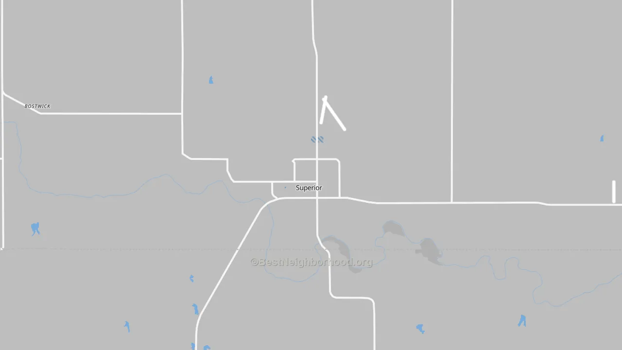 Transit Grade map of Superior, NE