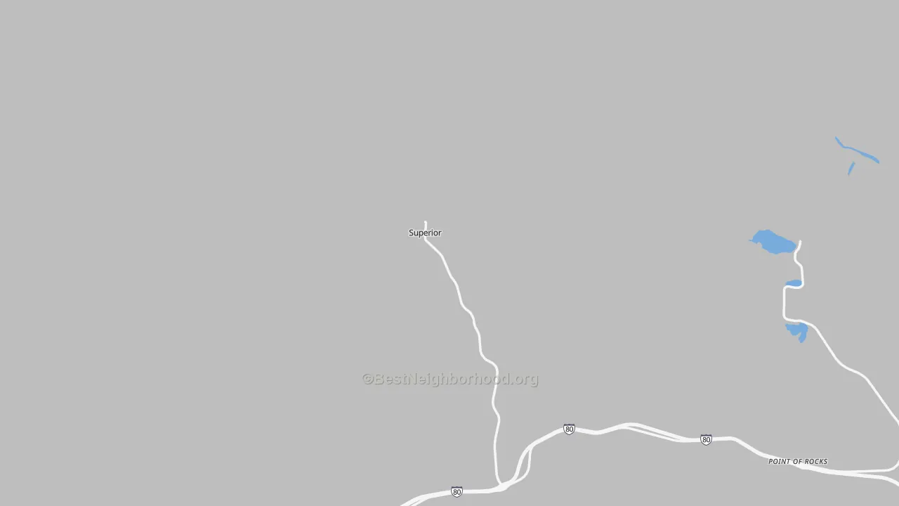 Transit Grade map of Superior, WY