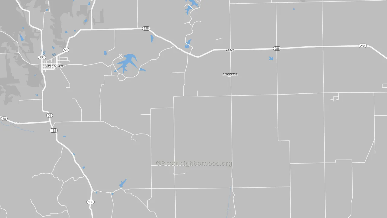 Transit Grade map of Surprise, IN