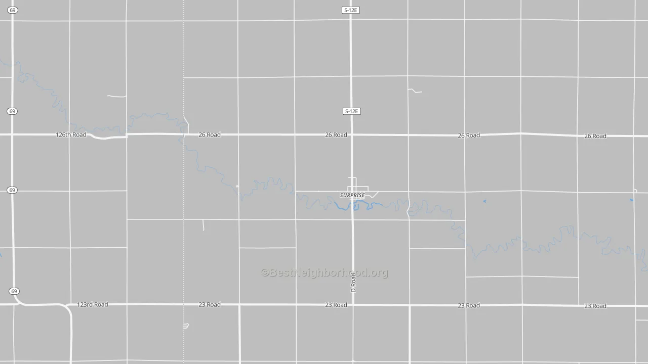 Transit Grade map of Surprise, NE