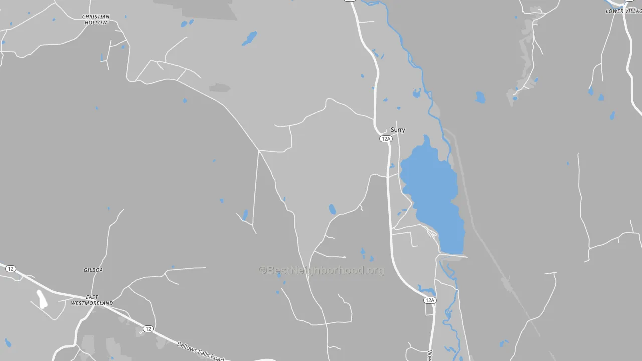Transit Grade map of Surry, NH