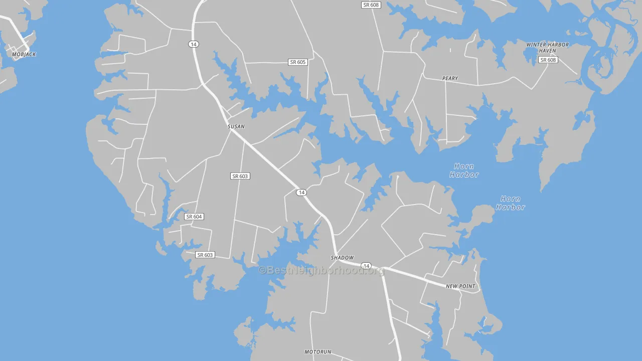 Transit Grade map of Susan, VA