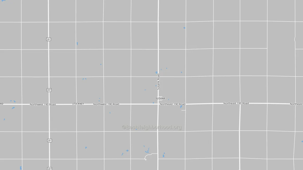Transit Grade map of Susank, KS