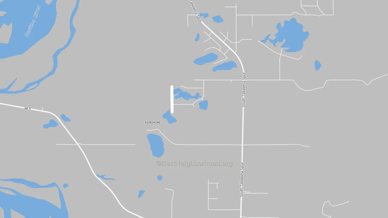 Transit Grade map of Susitna North, AK