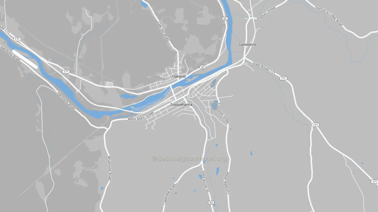 Transit Grade map of Susquehanna Depot, PA