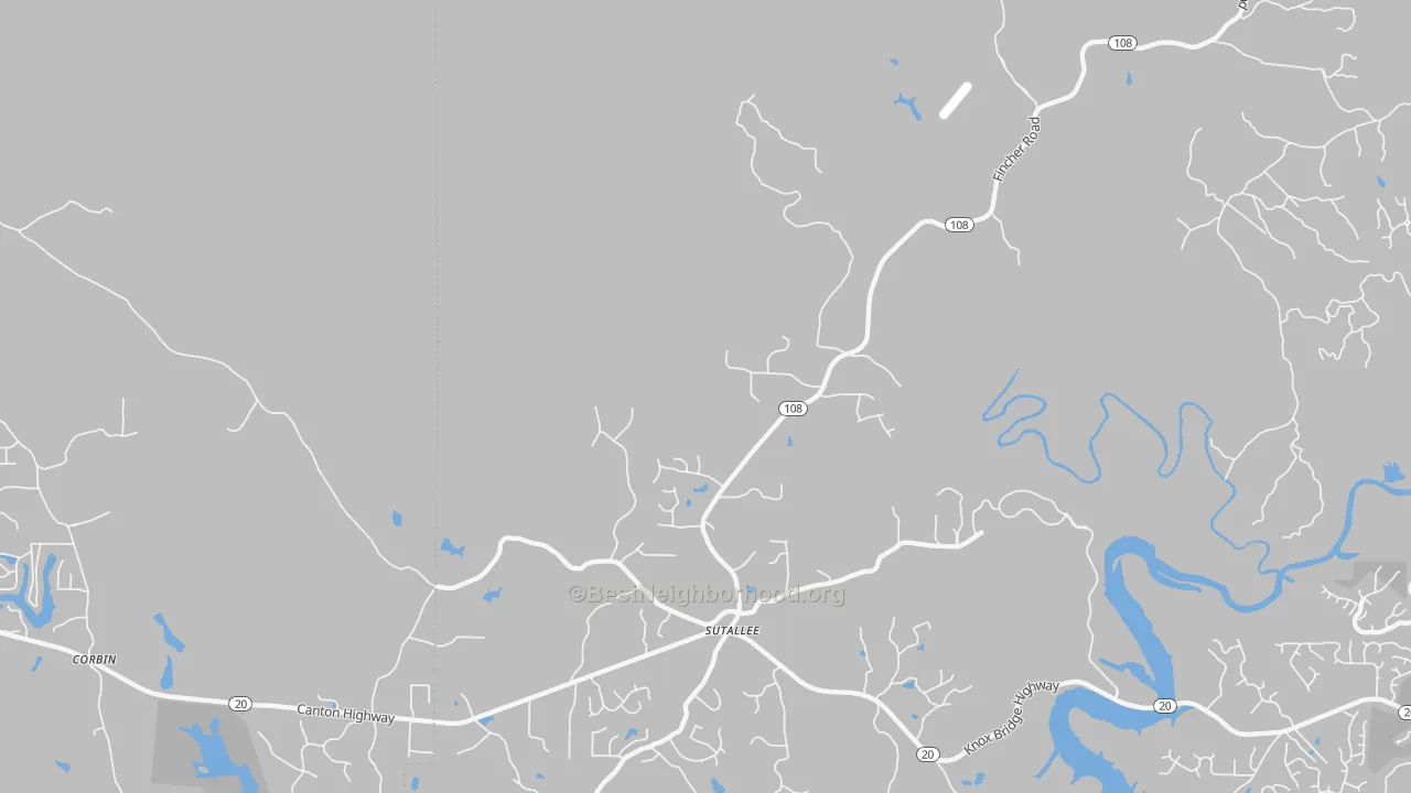 Transit Grade map of Sutallee, GA