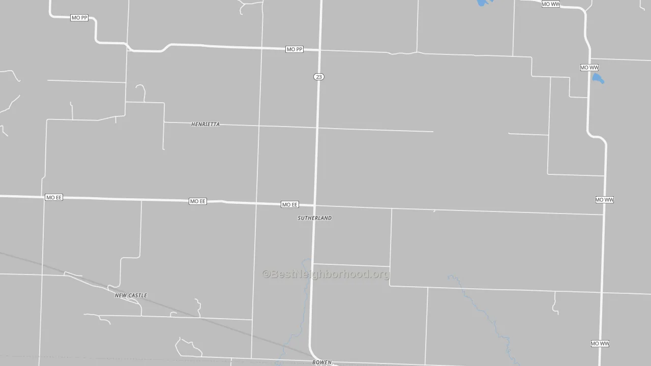 Transit Grade map of Sutherland, MO