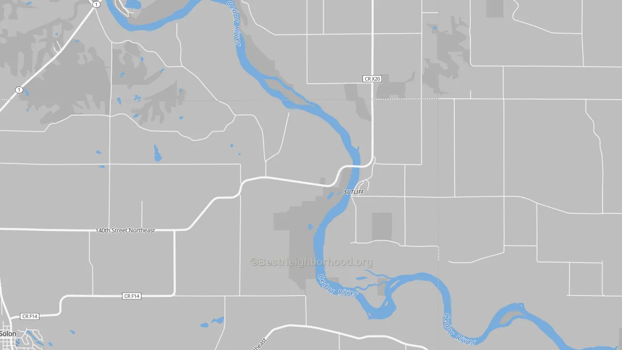 Transit Grade map of Sutliff, IA