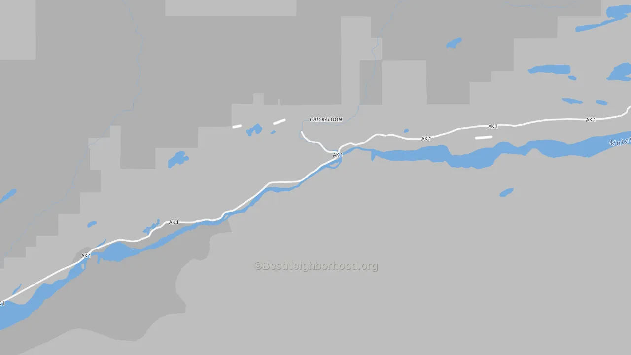 Transit Grade map of Sutton, AK