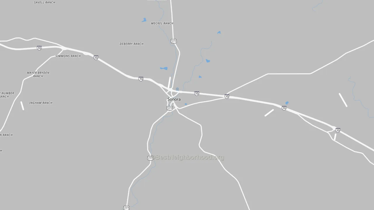 Transit Grade map of Sutton County, TX