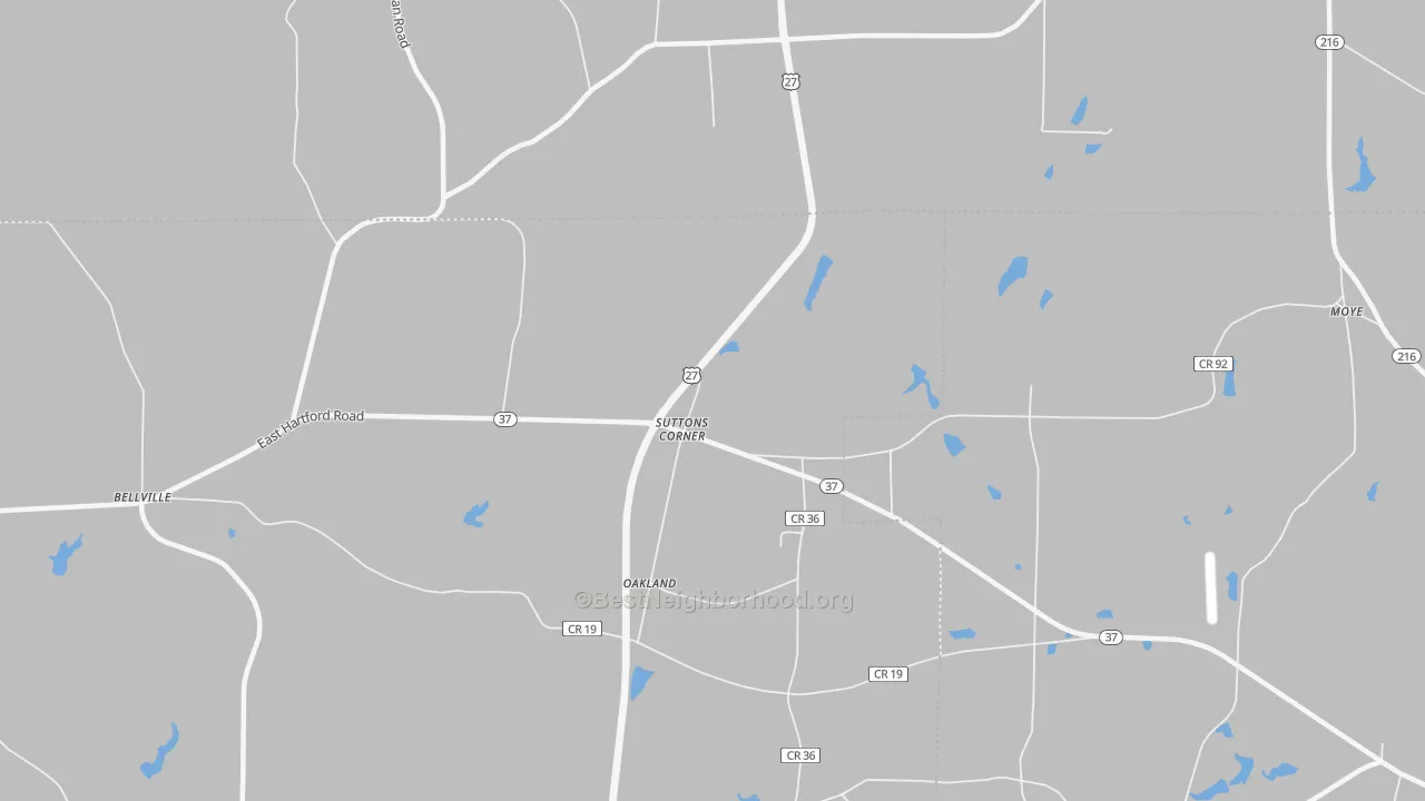 Transit Grade map of Suttons Corner, GA