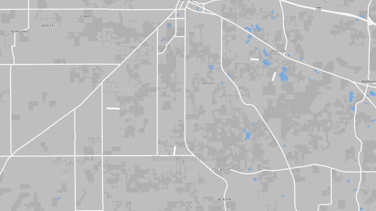 Transit Grade map of Suwannee County, FL