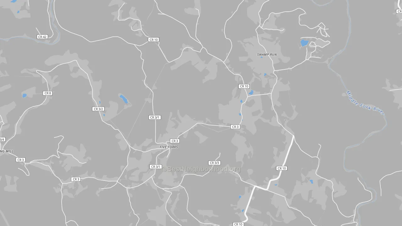 Transit Grade map of Swamp Run, WV