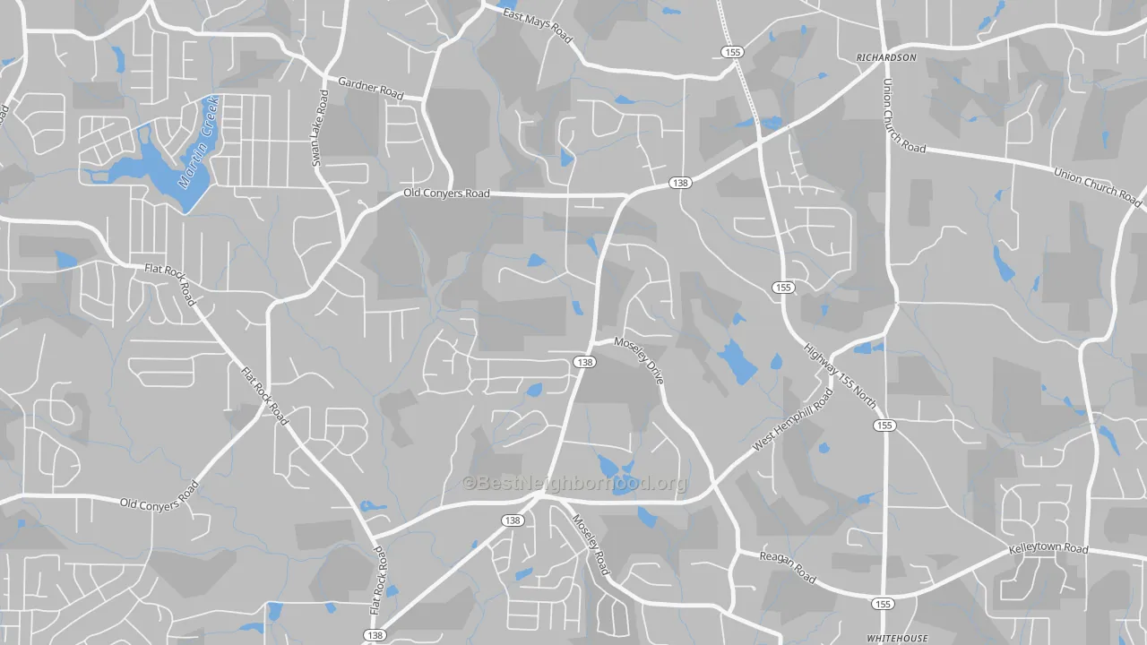 Transit Grade map of Swan Lake, GA