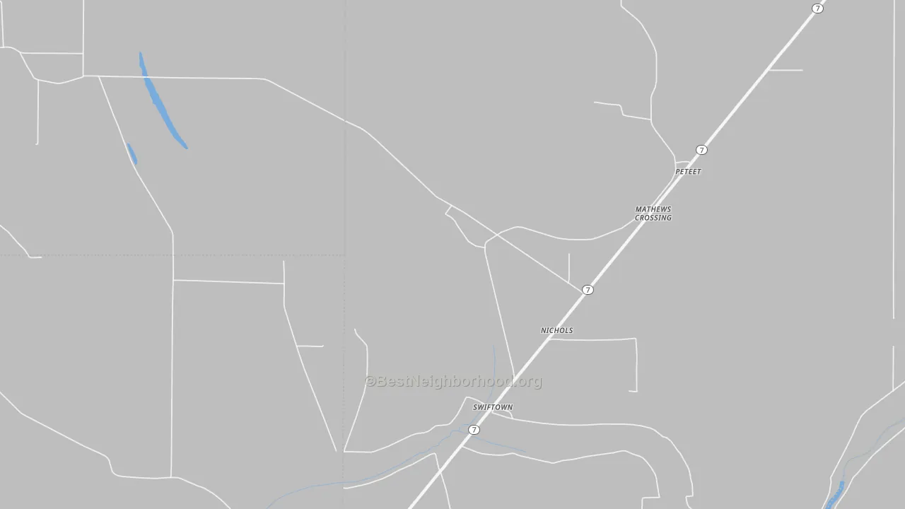 Transit Grade map of Swan Lake, MS