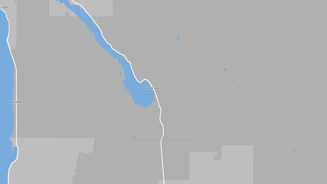 Transit Grade map of Swan Lake, MT