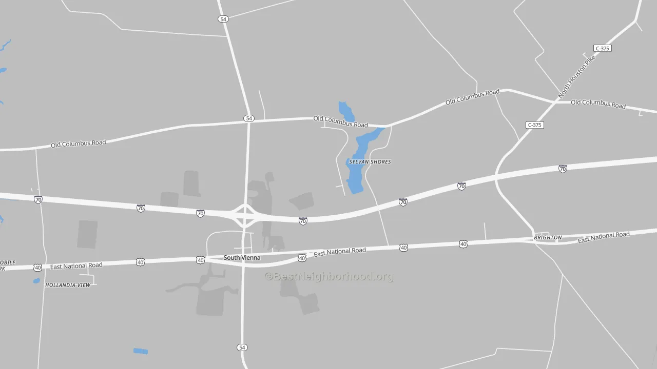 Transit Grade map of Swanders, OH