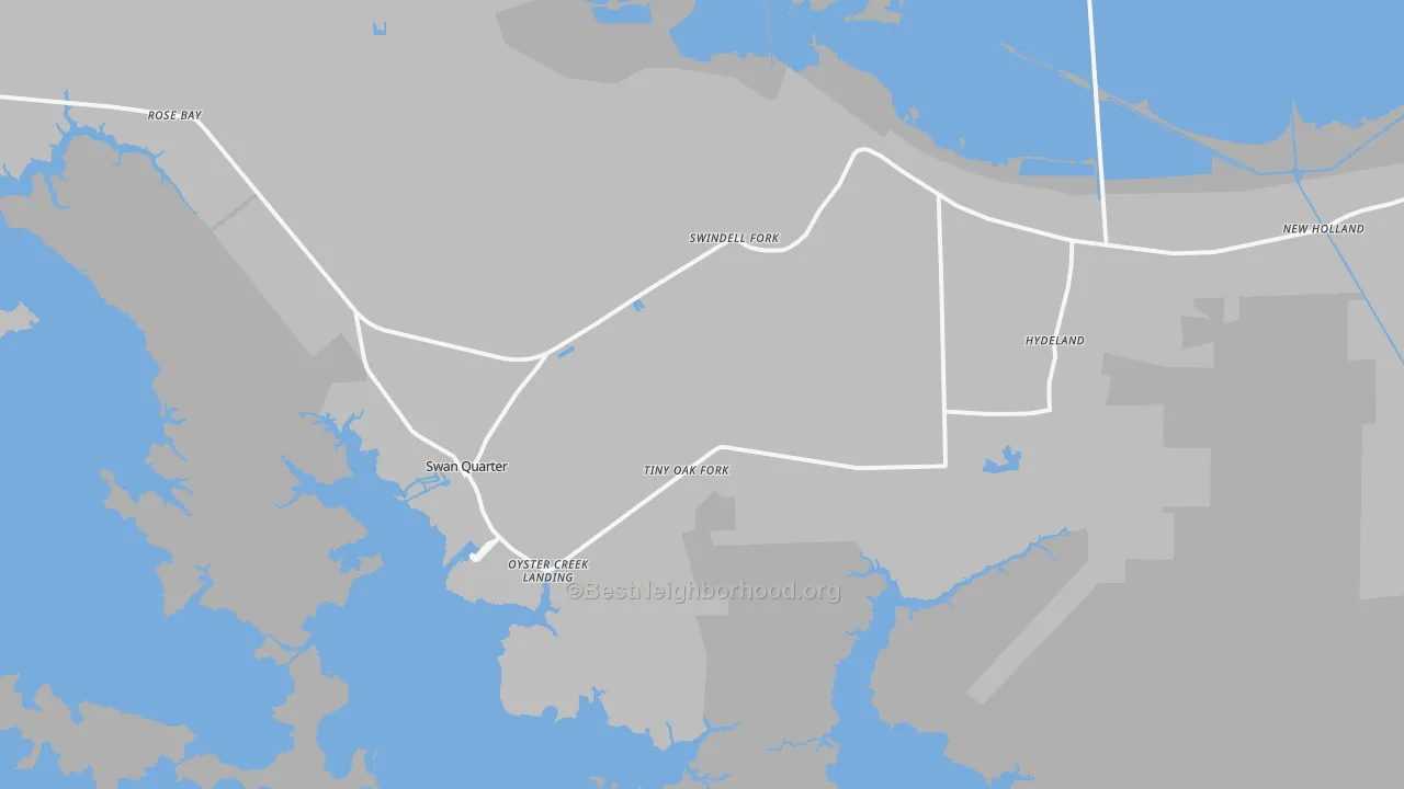 Transit Grade map of Swanquarter, NC