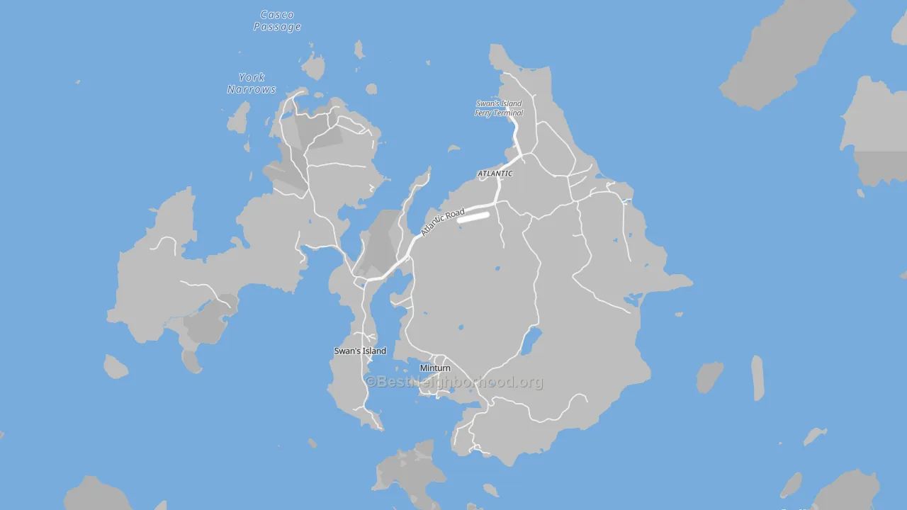 Transit Grade map of Swans Island, ME
