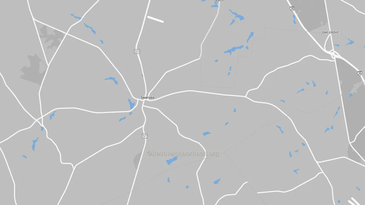 Transit Grade map of Swansea, SC
