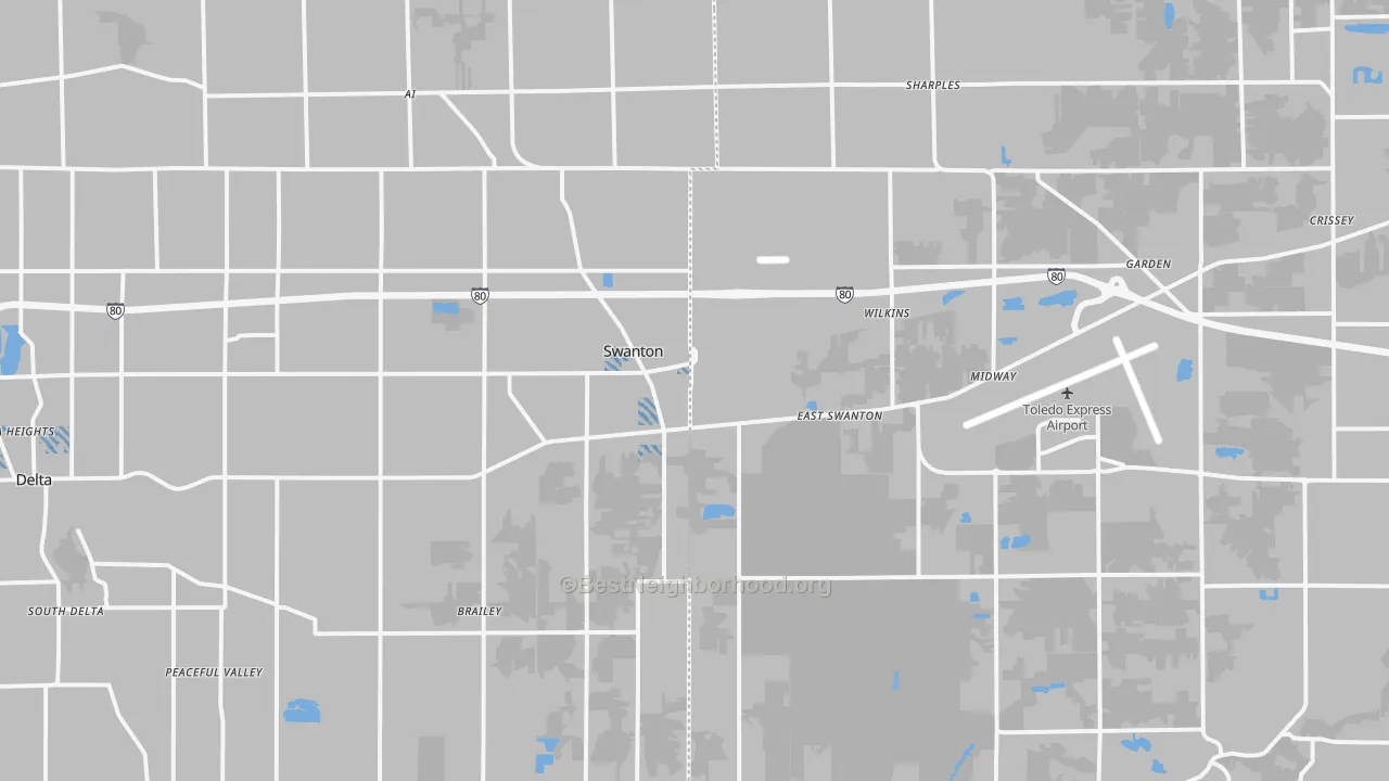 Transit Grade map of Swanton, OH