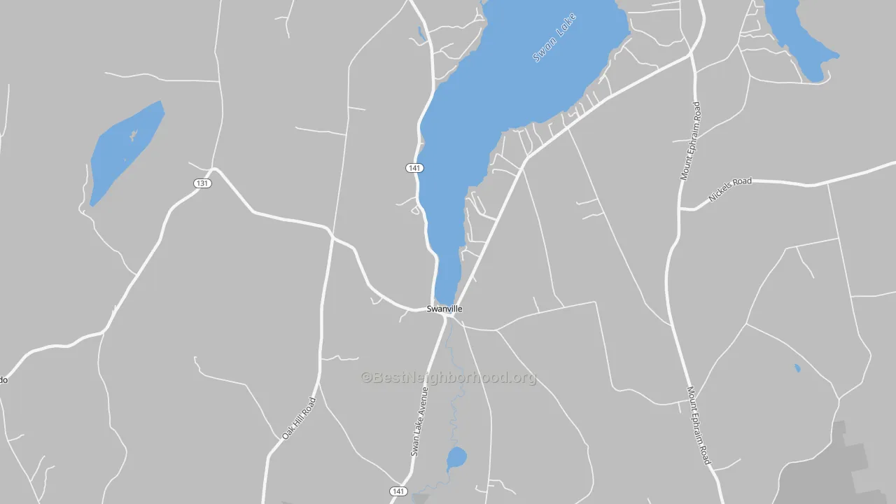 Transit Grade map of Swanville, ME