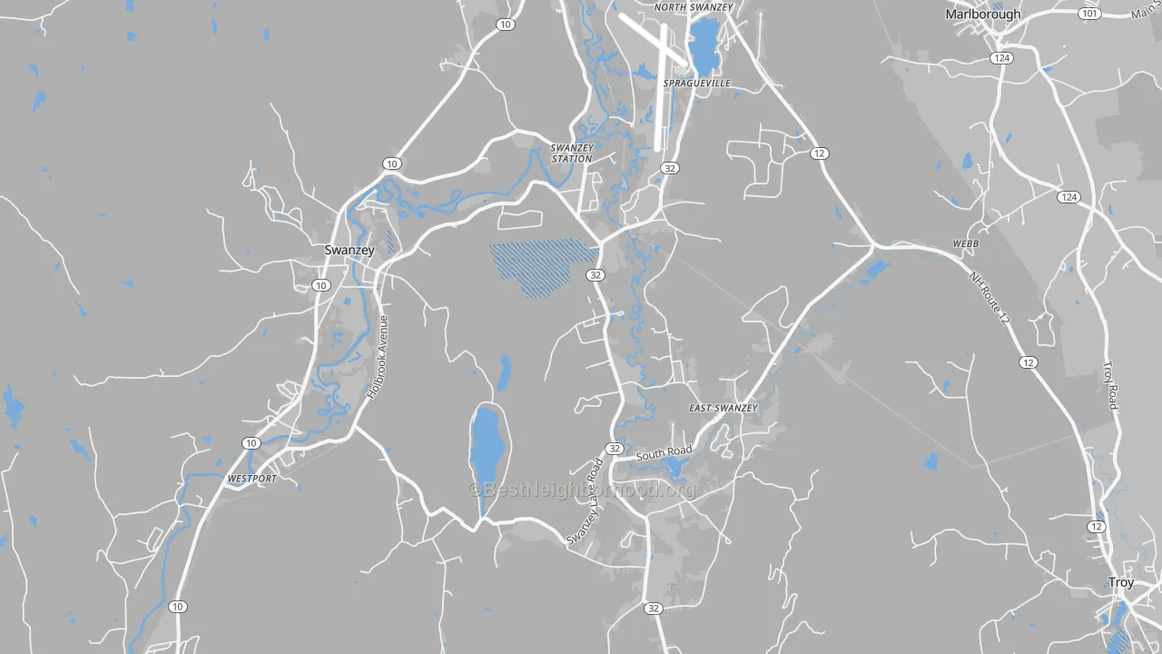 Transit Grade map of Swanzey, NH