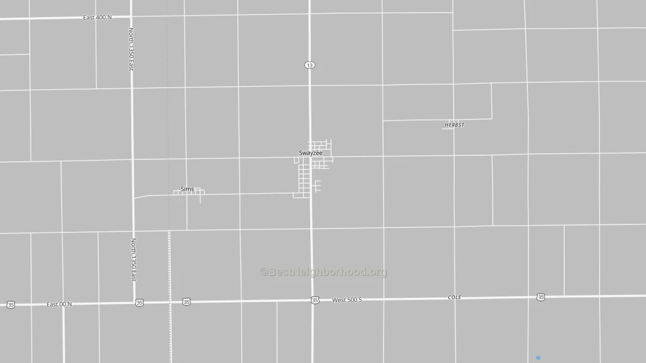 Transit Grade map of Swayzee, IN