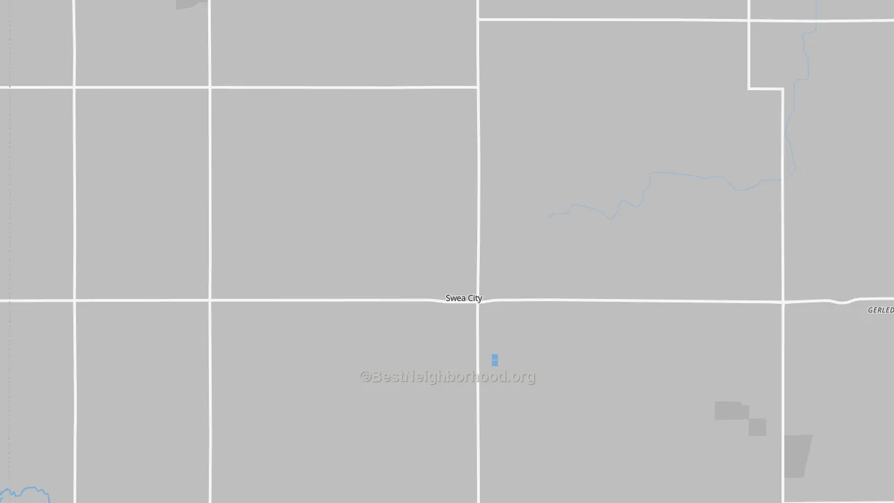 Transit Grade map of Swea City, IA