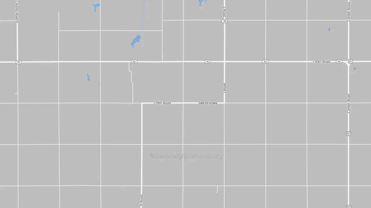 Transit Grade map of Swedehome, NE