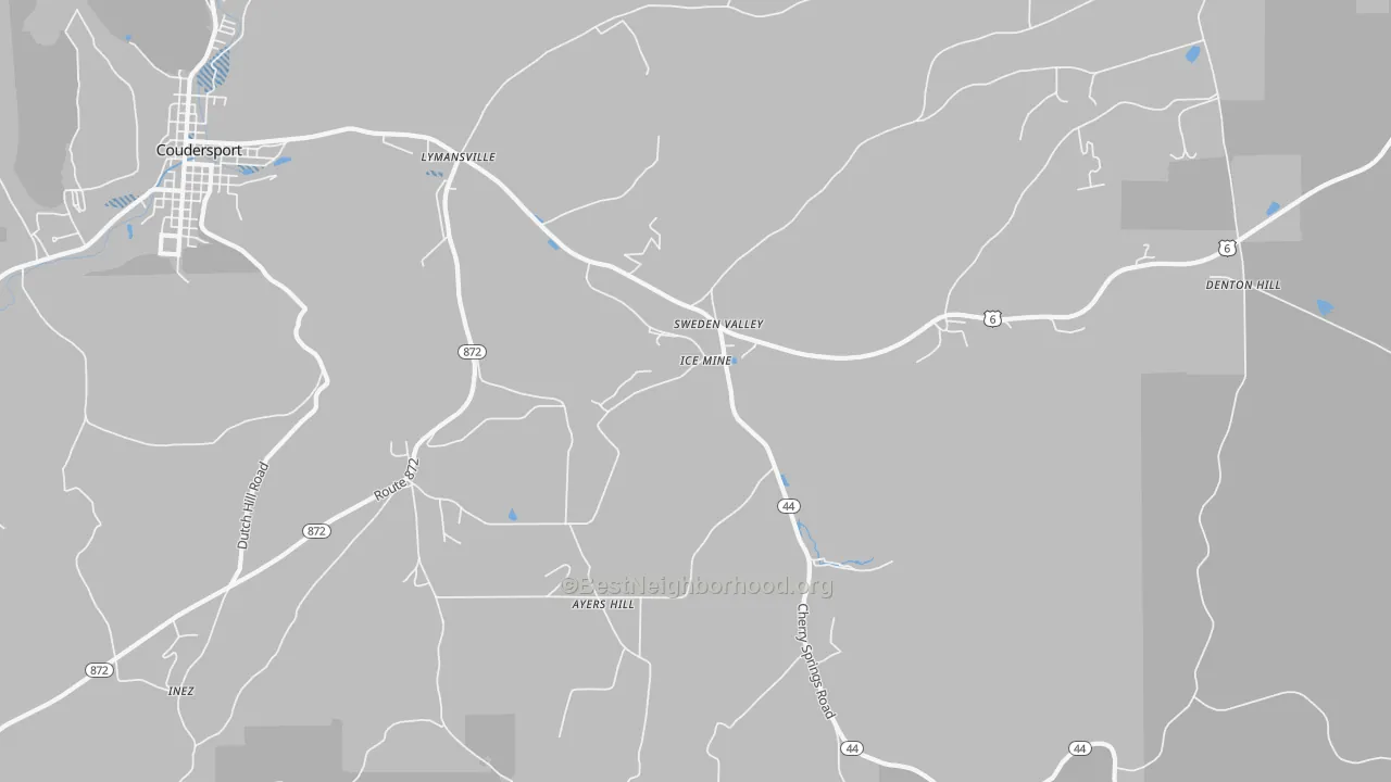 Transit Grade map of Sweden Valley, PA