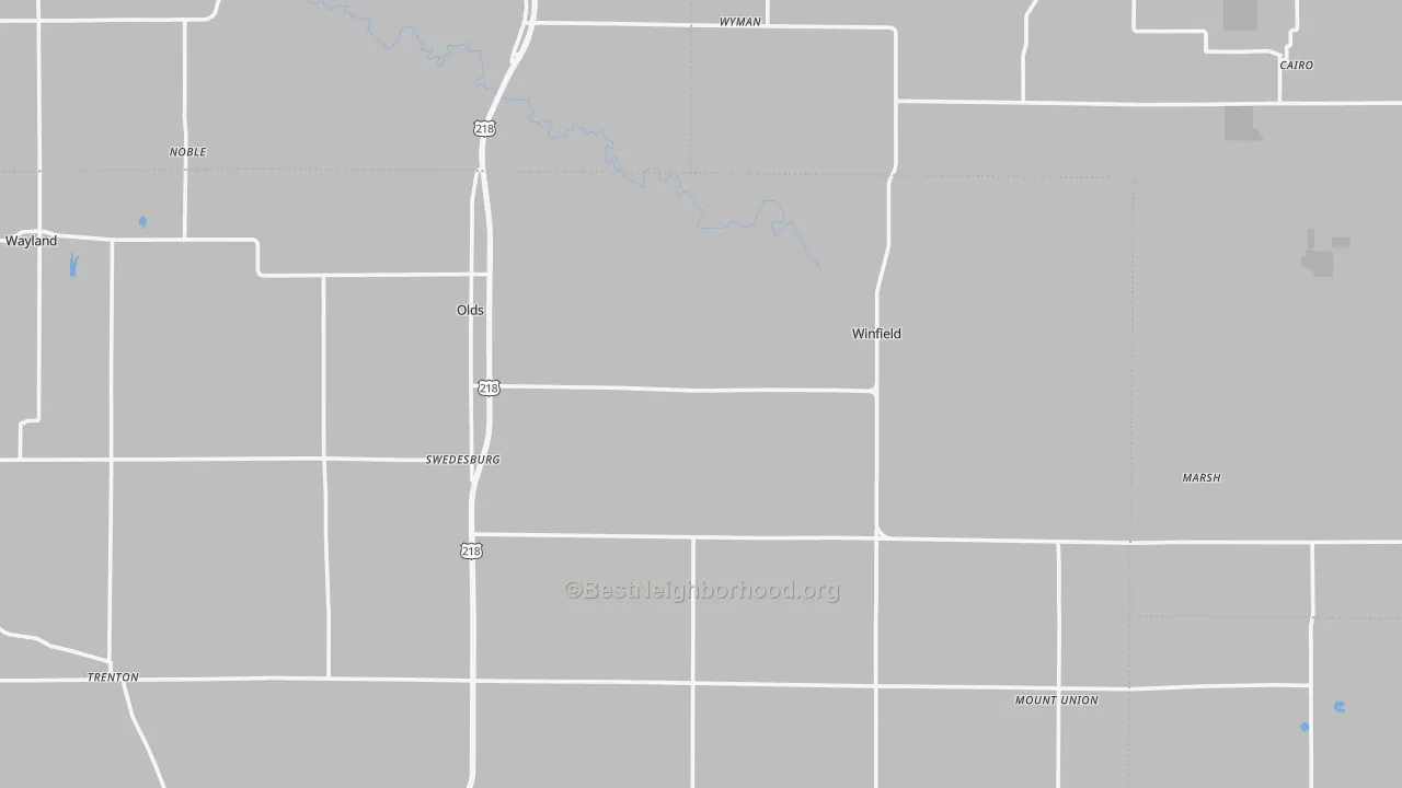 Transit Grade map of Swedesburg, IA