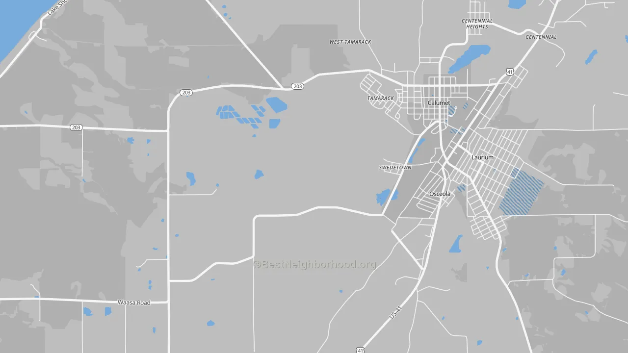 Transit Grade map of Swedetown, MI
