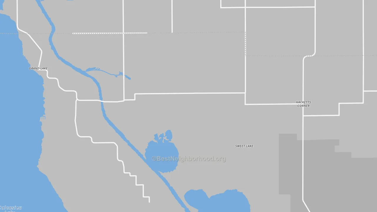 Transit Grade map of Sweet Lake, LA