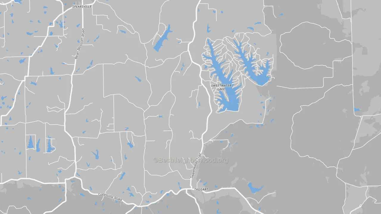 Transit Grade map of Sweetwater Lake, IN