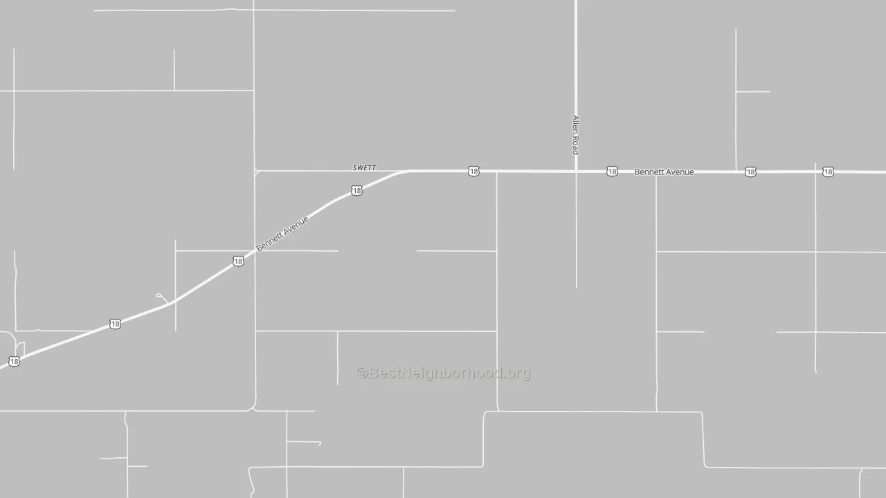 Transit Grade map of Swett, SD