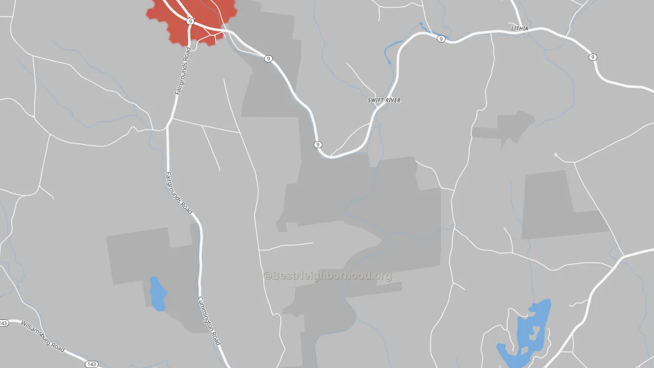 Transit Grade map of Swift River, MA