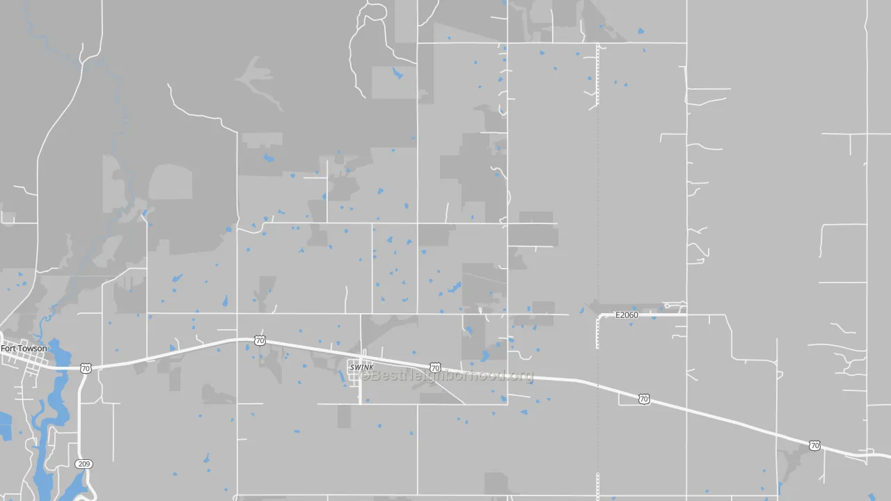 Transit Grade map of Swink, OK
