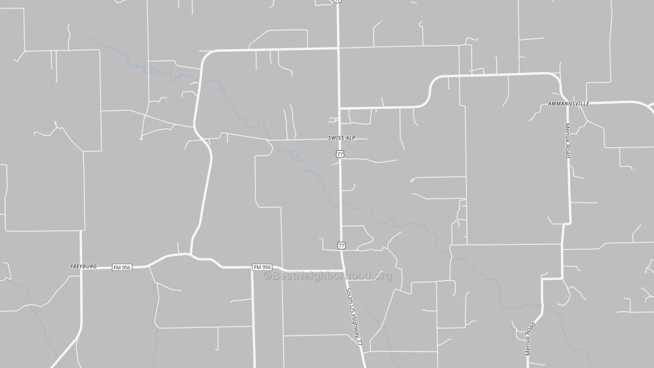 Transit Grade map of Swiss Alp, TX