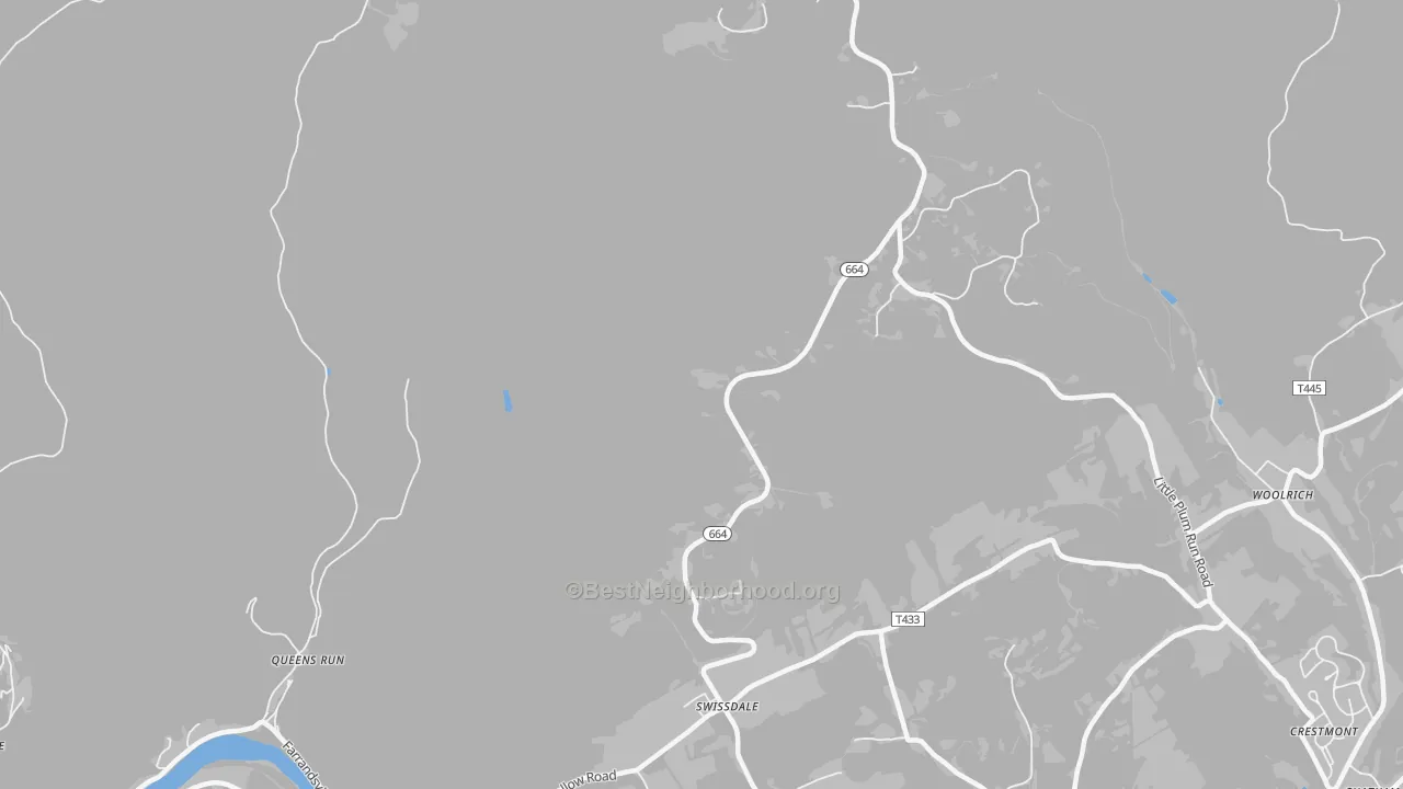 Transit Grade map of Swissdale, PA