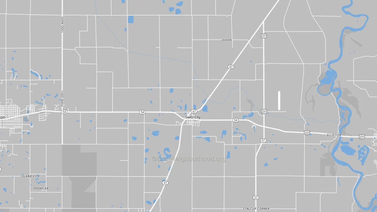 Transit Grade map of Switz City, IN