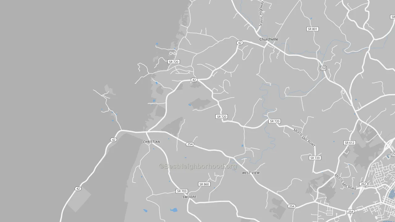Transit Grade map of Swoope, VA