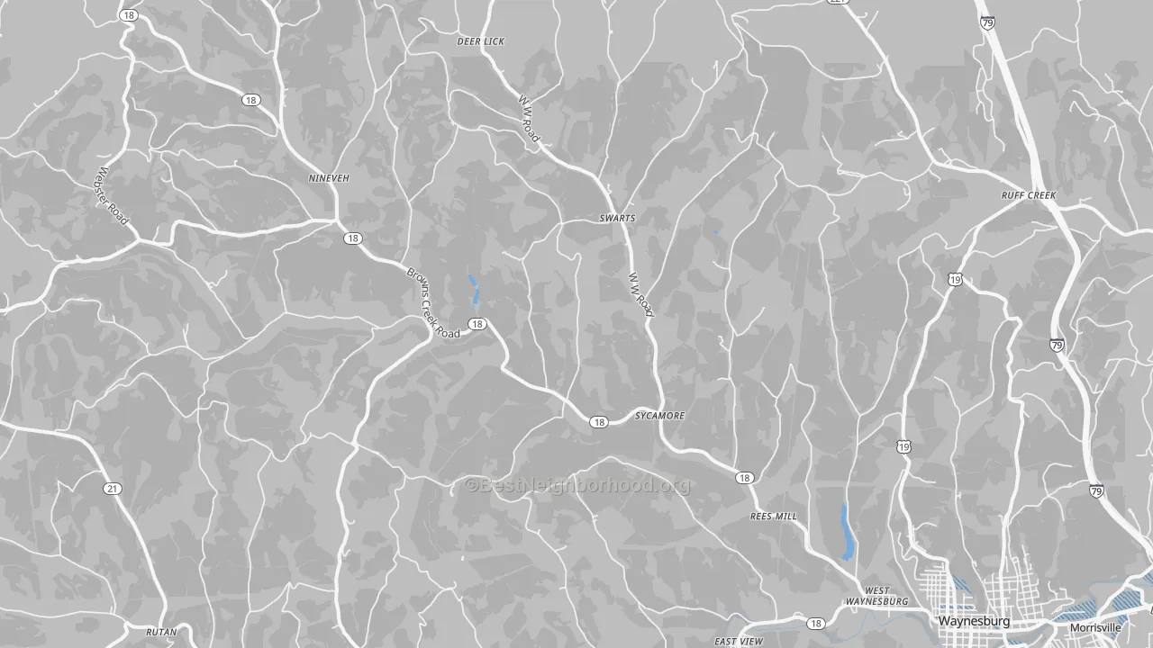 Transit Grade map of Sycamore, PA