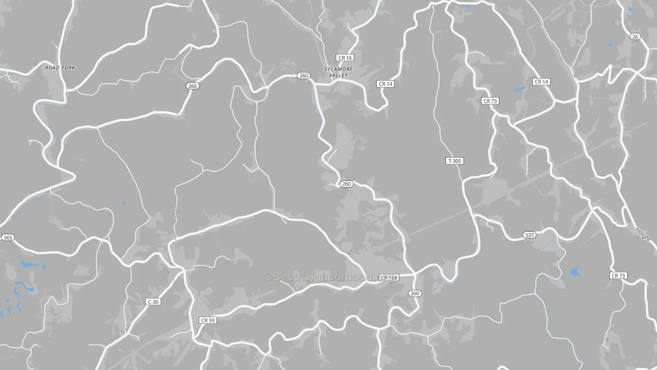 Transit Grade map of Sycamore Valley, OH