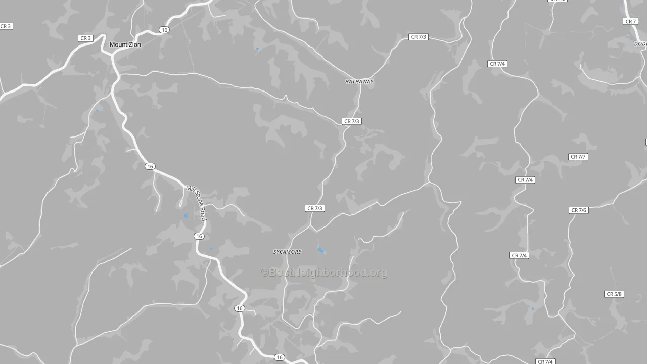 Transit Grade map of Sycamore, WV