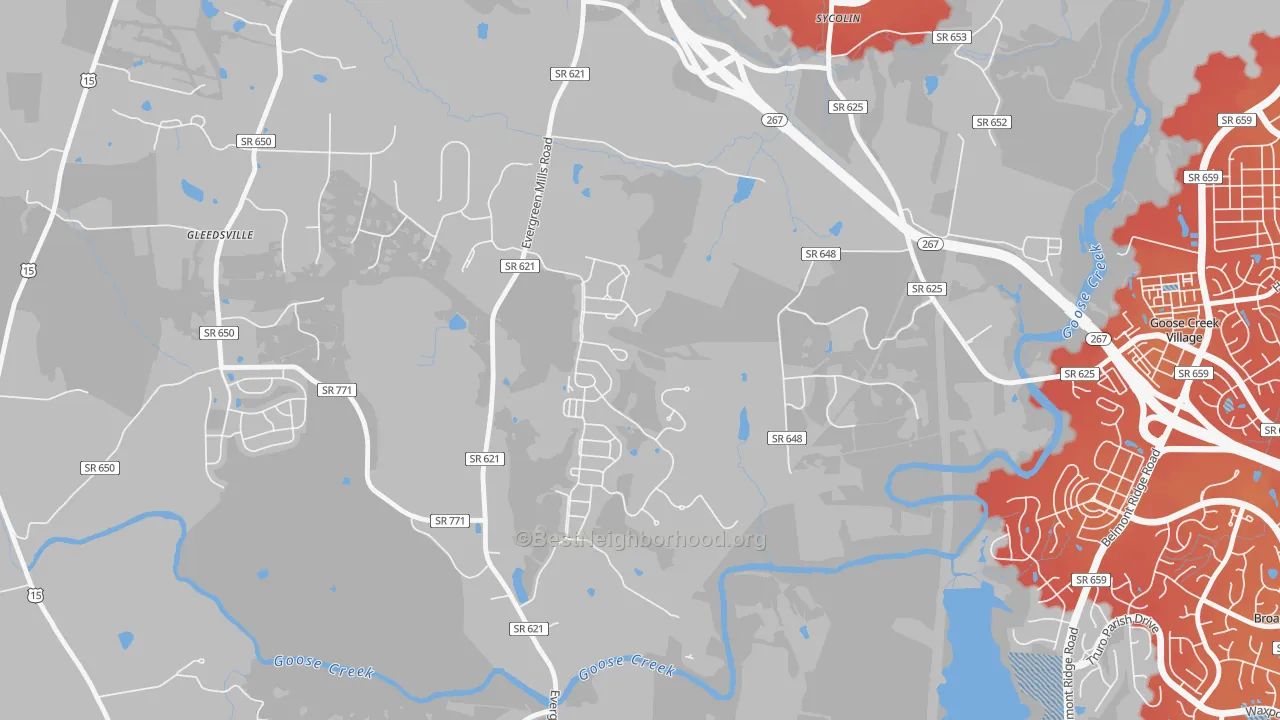 Transit Grade map of Sycolin, VA