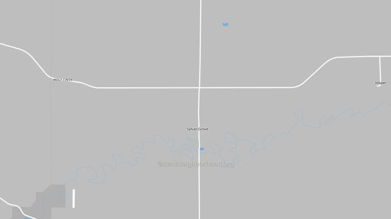 Transit Grade map of Sylvan Grove, KS