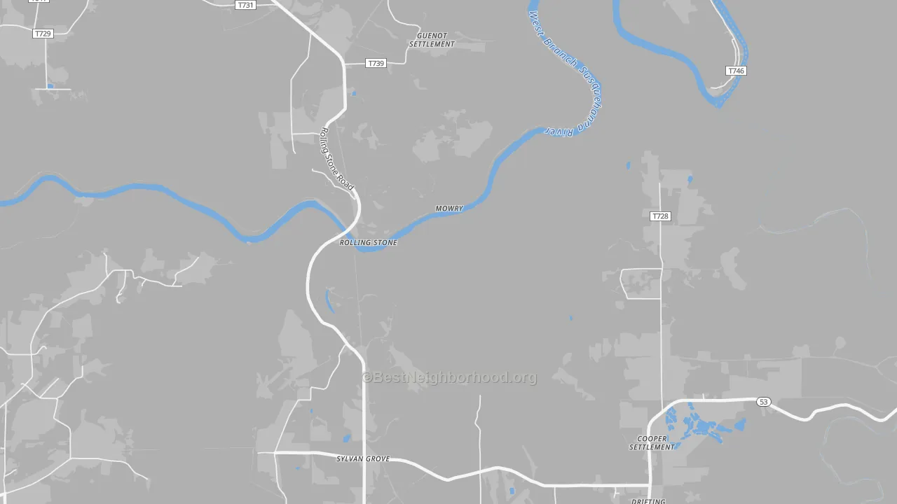 Transit Grade map of Sylvan Grove, PA